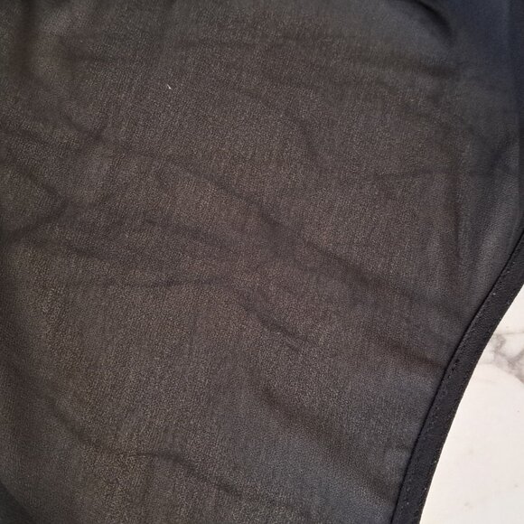 Black sheer kimono with fringes pleather accents - Picture 6 of 8